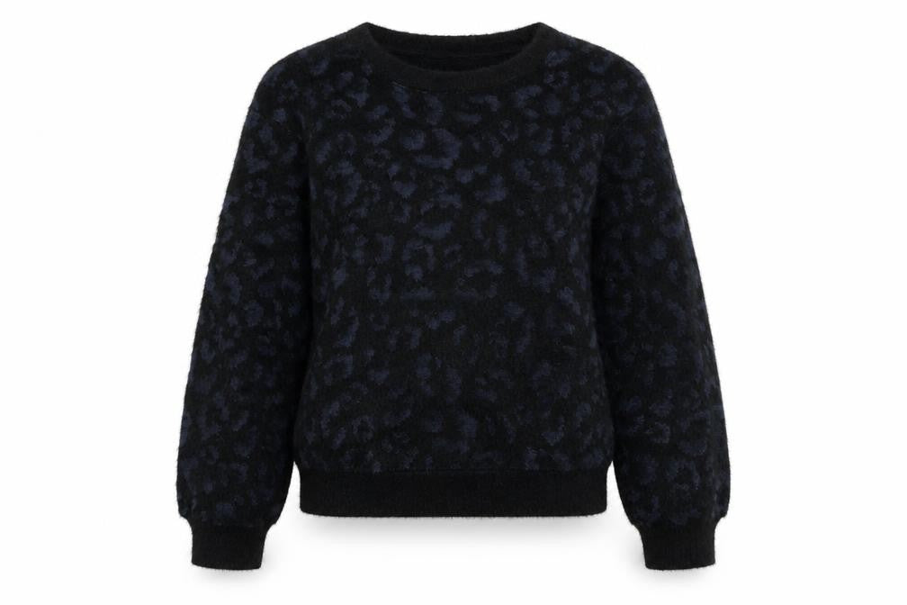 Marks & Spencer Womens Black Crew Neck Polyester Pullover Jumper Size XS