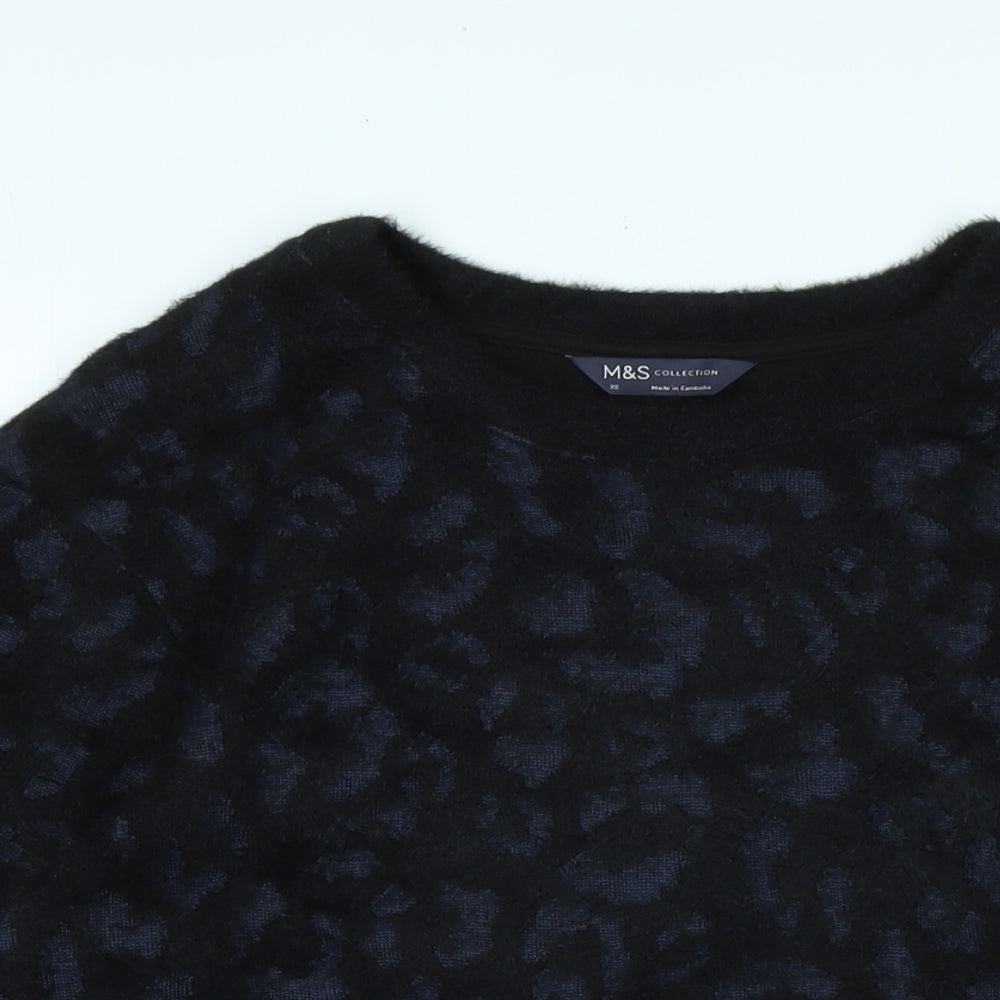 Womens UK Size XS Marks and Spencer Black Pullover Jumper