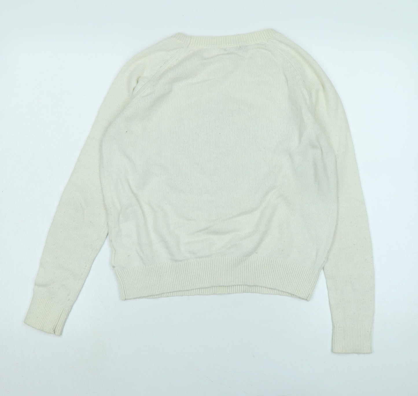 Womens UK Size M H&M Ivory Pullover Jumper
