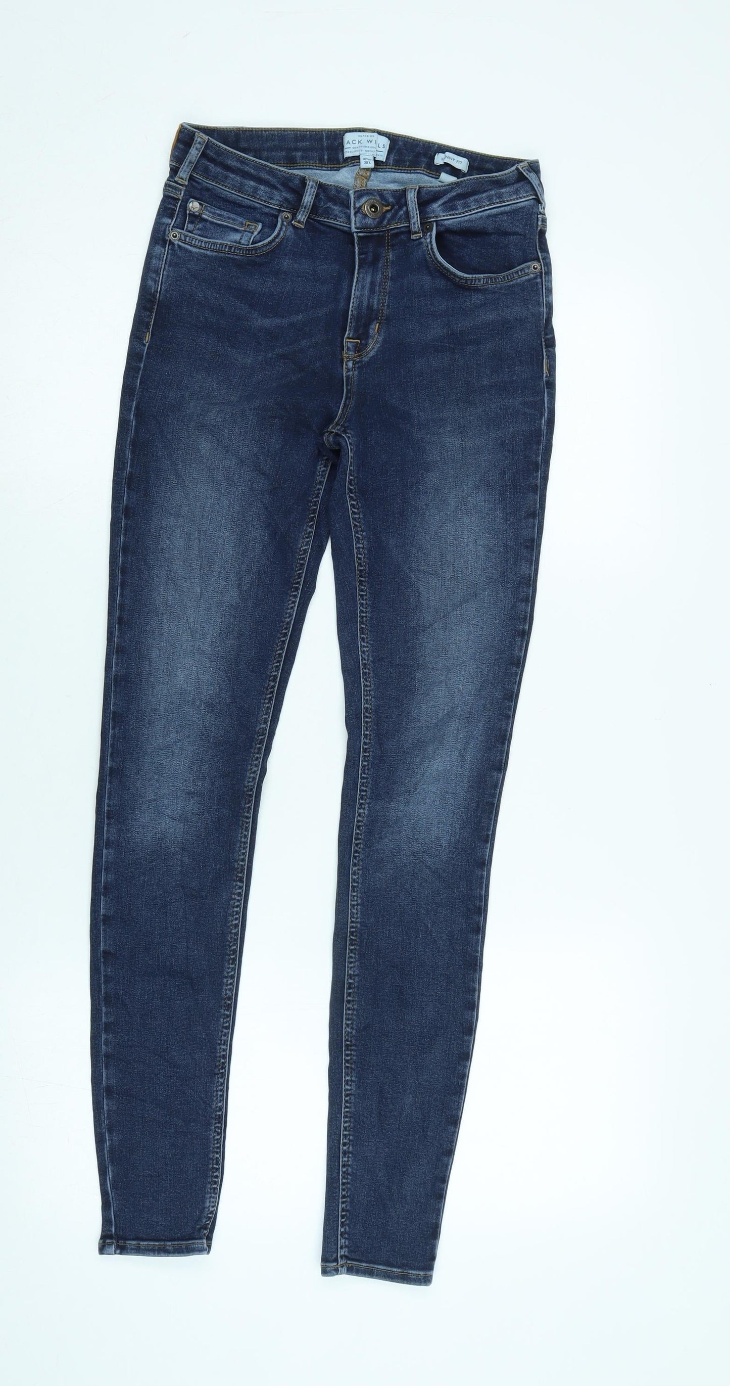 Womens UK Size 27 in Jack Wills Regular Fit Skinny Blue Jeans