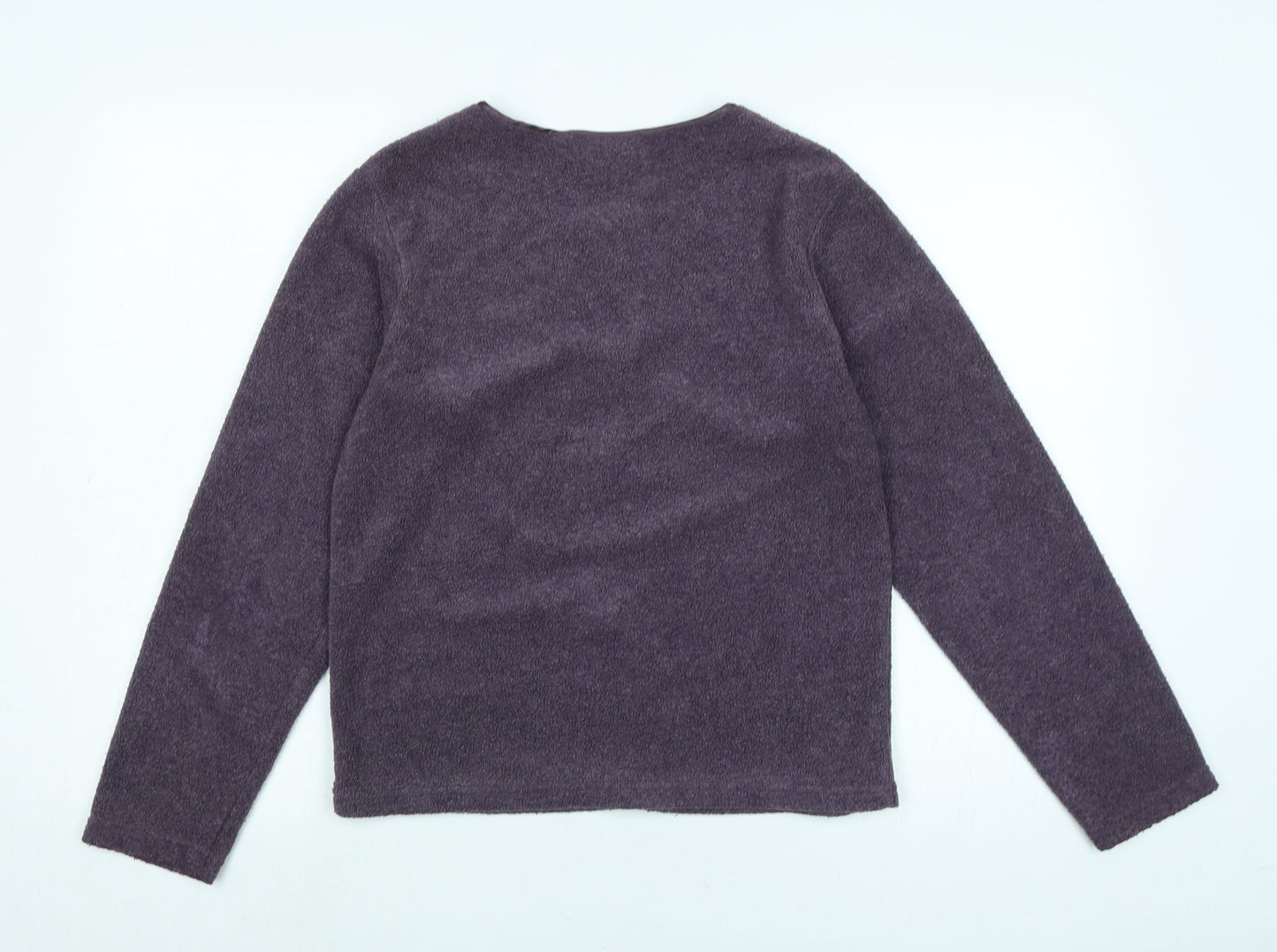 Womens UK Size S Holmewood Purple Cardigan Jumper