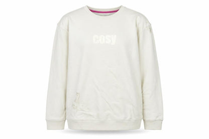 Marks & Spencer Womens Ivory Polyester Pullover Sweatshirt Size 14