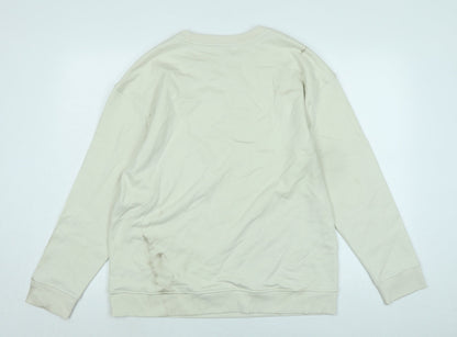Womens UK Size 14 Marks and Spencer Ivory Pullover Sweatshirt