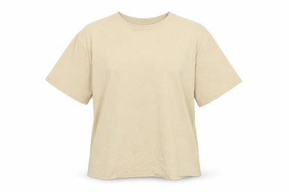 Womens UK Size M Divided Beige Basic T-Shirt