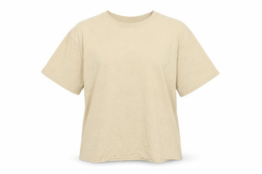 Womens UK Size M Divided Beige Basic T-Shirt