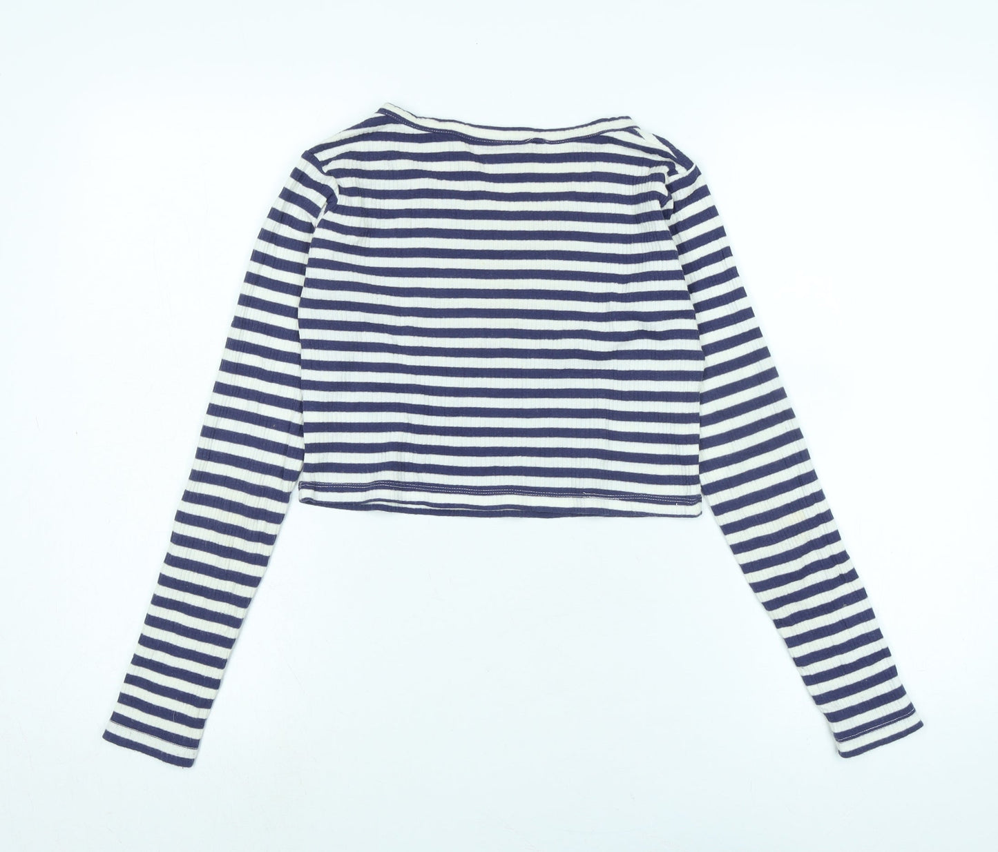 Womens UK Size 12 Topshop Blue Basic T-Shirt