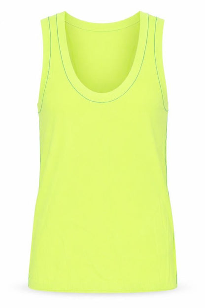 Womens UK Size S Zara Green Basic Tank