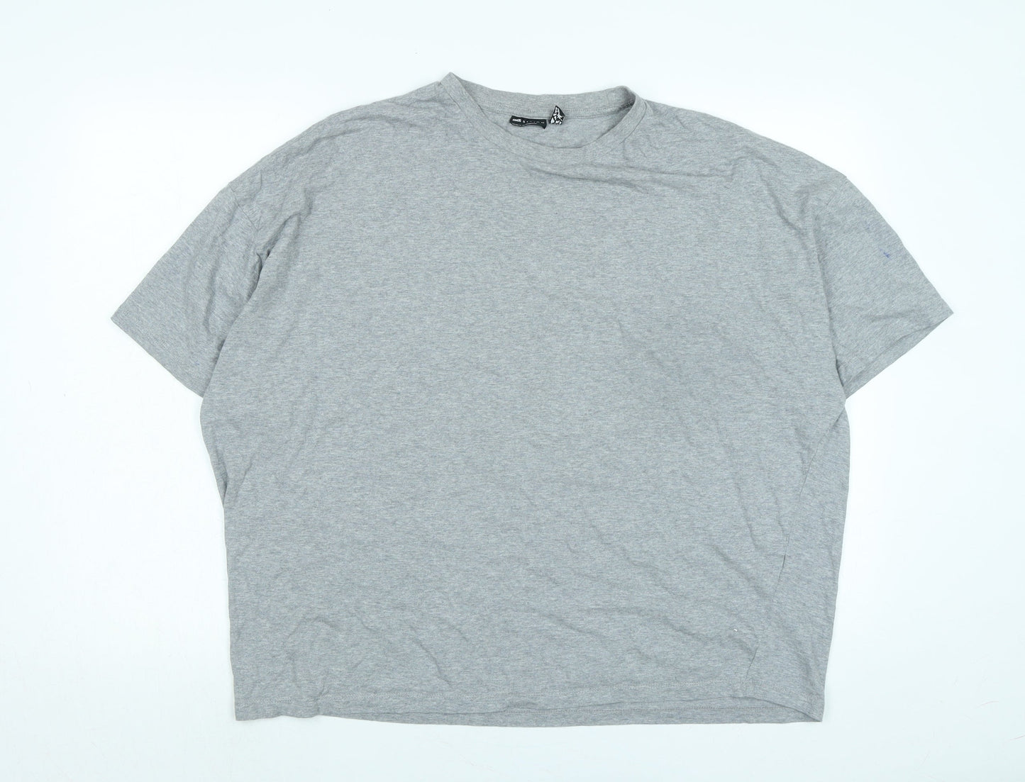 Womens UK Size XL ASOS Grey Basic T-Shirt