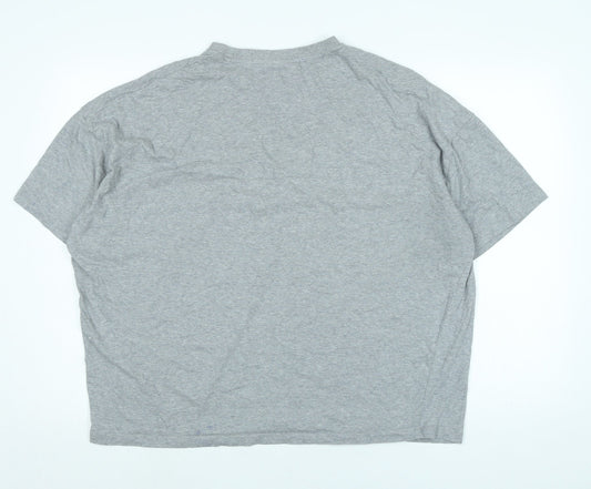 Womens UK Size XL ASOS Grey Basic T-Shirt