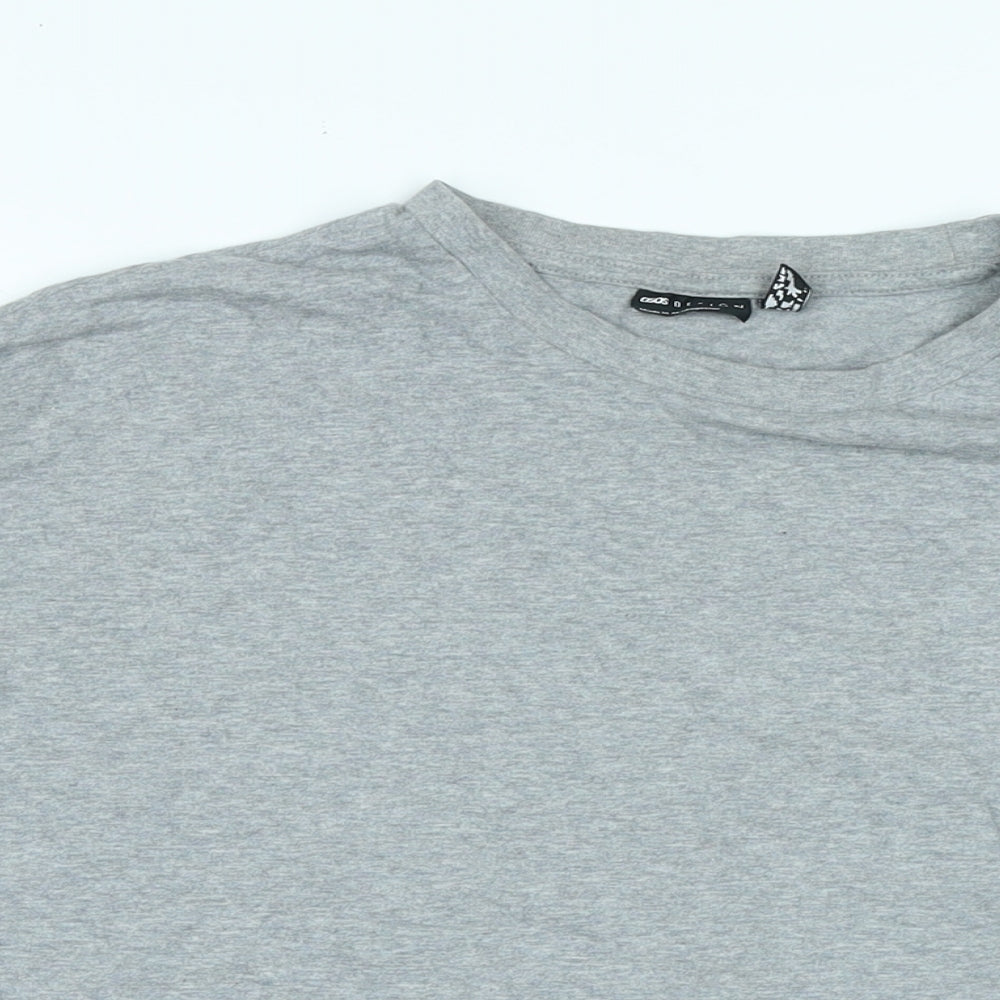 Womens UK Size XL ASOS Grey Basic T-Shirt