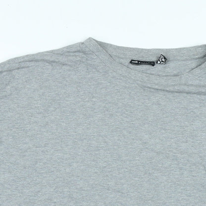 Womens UK Size XL ASOS Grey Basic T-Shirt