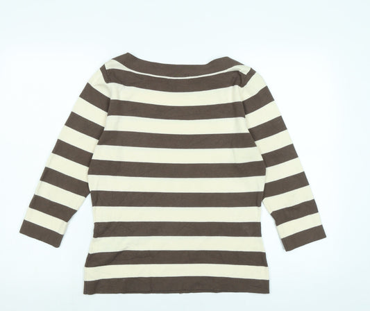 Womens UK Size 14 Marks and Spencer Brown Pullover Jumper
