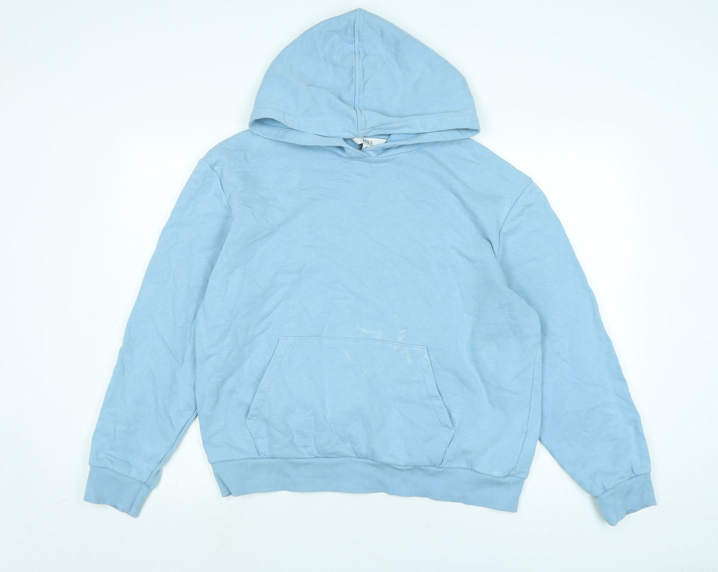 Womens UK Size M Marks and Spencer Blue Pullover Hoodie