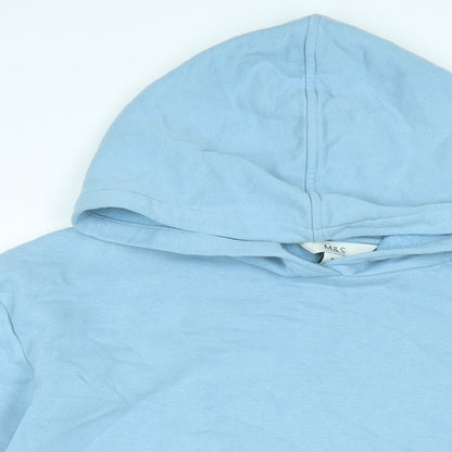 Womens UK Size M Marks and Spencer Blue Pullover Hoodie
