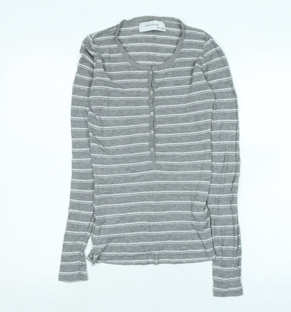 Womens UK Size S Zara Grey Jersey T-Shirt