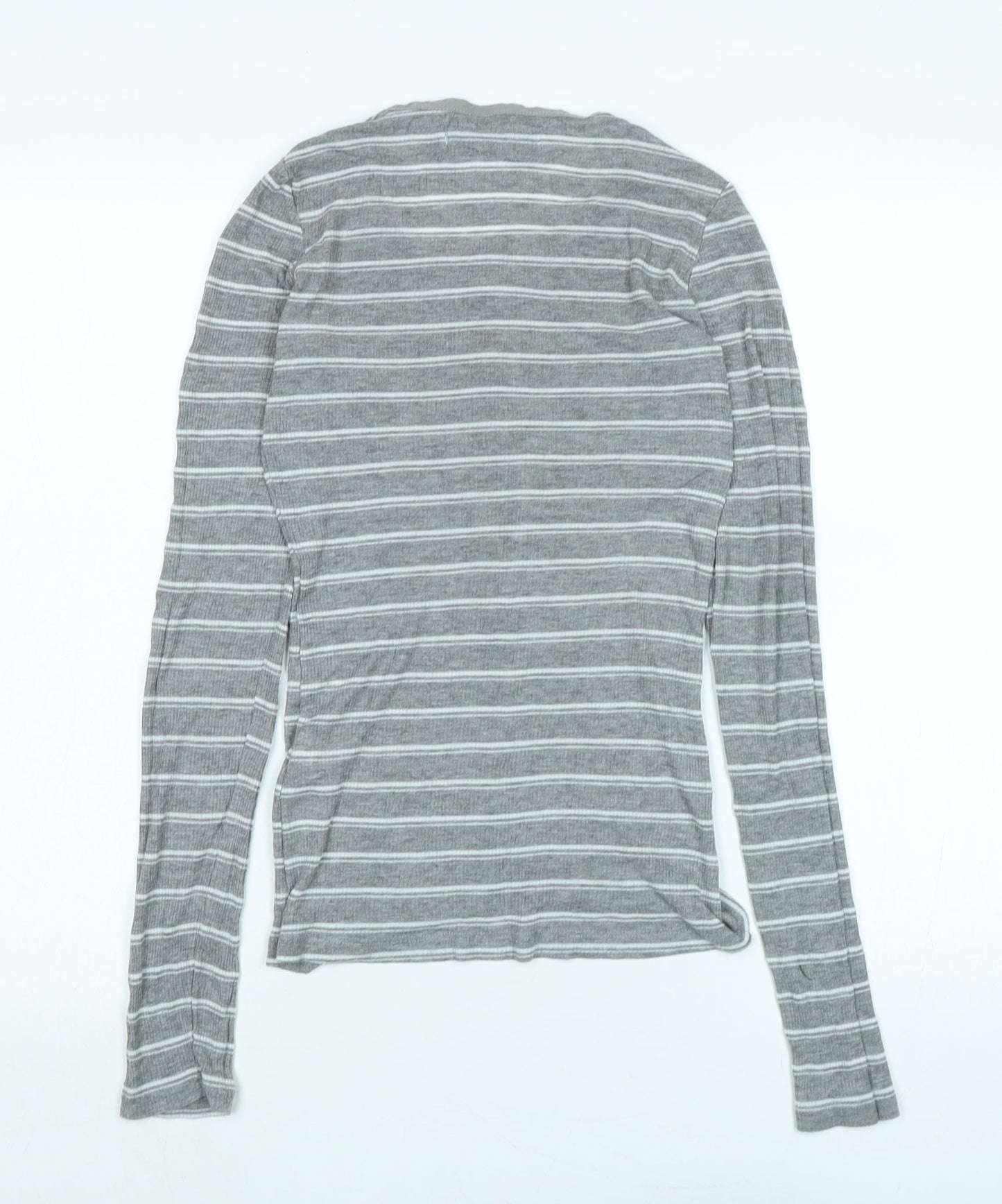Womens UK Size S Zara Grey Jersey T-Shirt