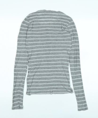 Womens UK Size S Zara Grey Jersey T-Shirt