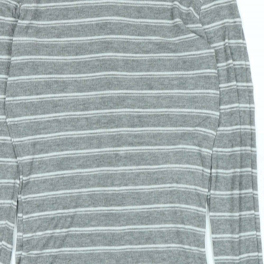 Womens UK Size S Zara Grey Jersey T-Shirt