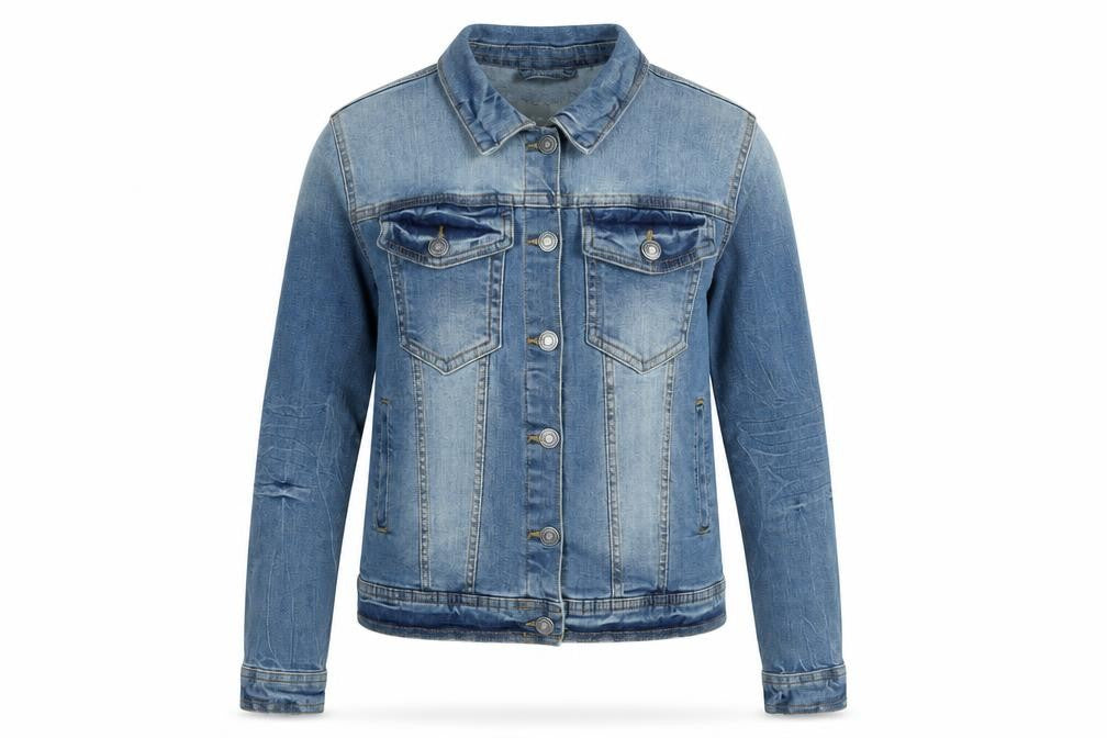 Womens UK Size 12 b.young Blue Biker Coat