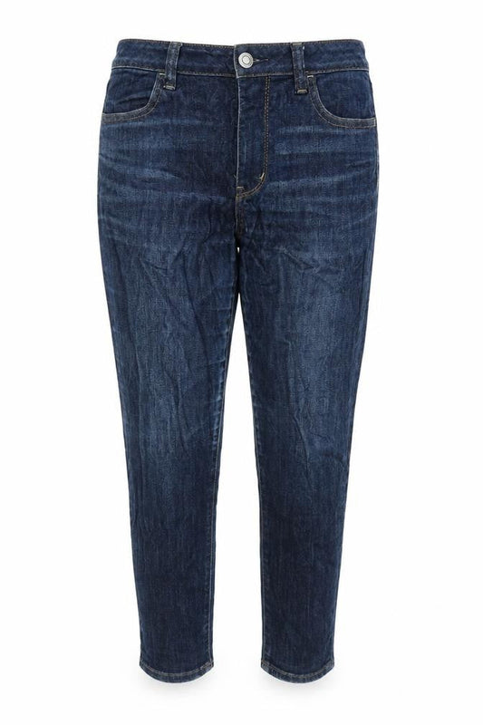 Womens UK Size 12 American Eagle Regular Fit Tapered Blue Jeans