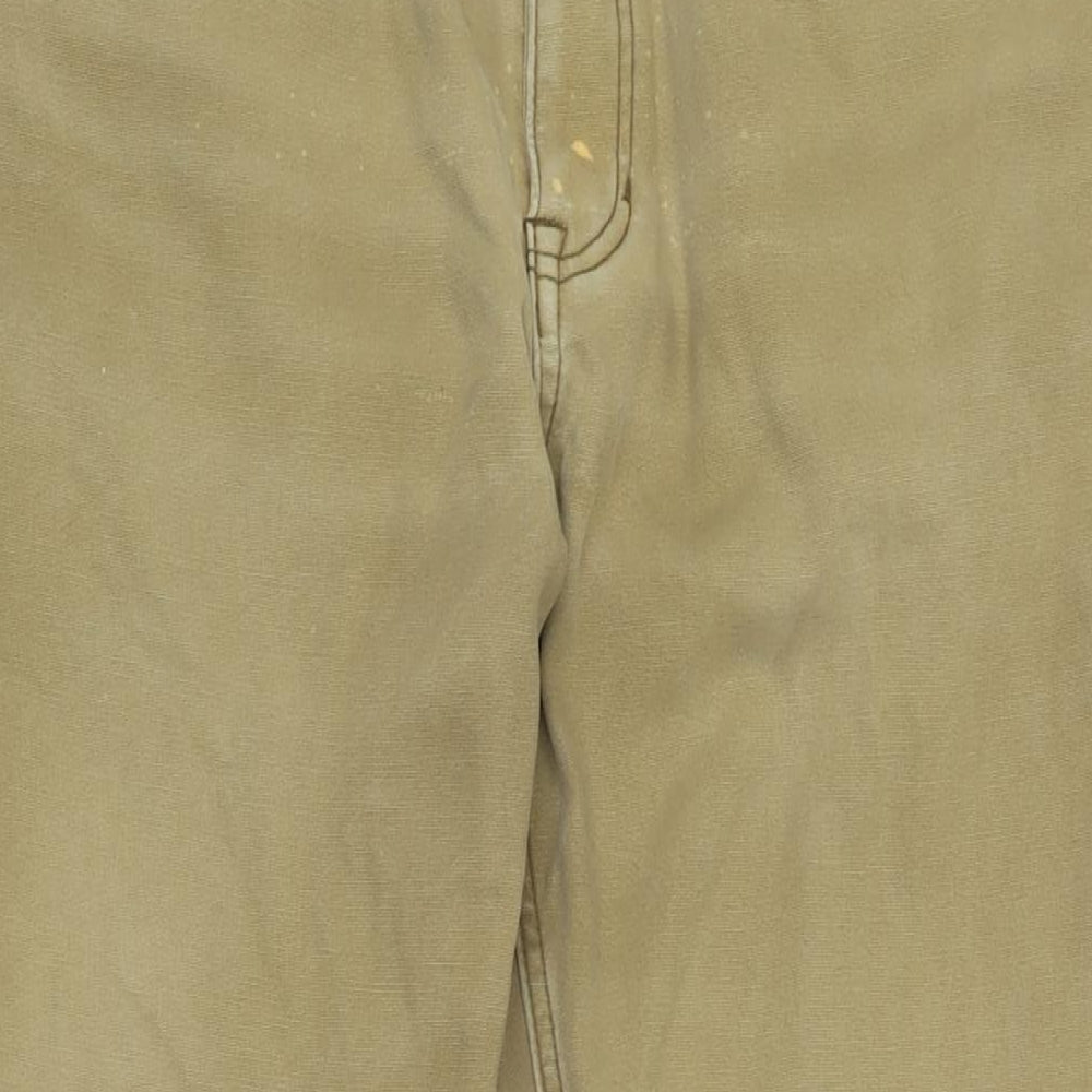 Vintage Mens Brown Cotton Blend Straight Jeans Size 34 in L32 in Regular Zip - Vintage Wash