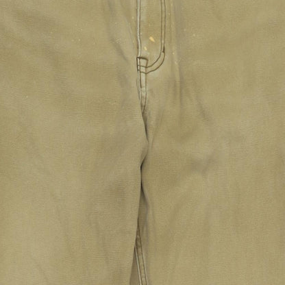 Vintage Mens Brown Cotton Blend Straight Jeans Size 34 in L32 in Regular Zip - Vintage Wash