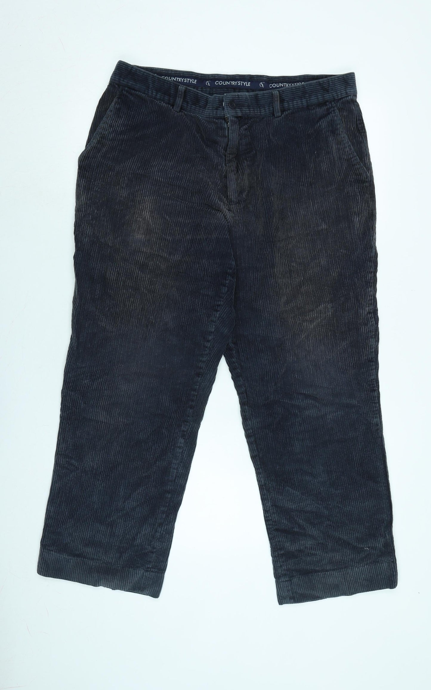 Mens UK Size 34 in country style Regular Fit  Blue Trousers
