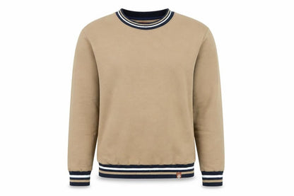 Squad Mens Beige Polyester Pullover Sweatshirt Size M