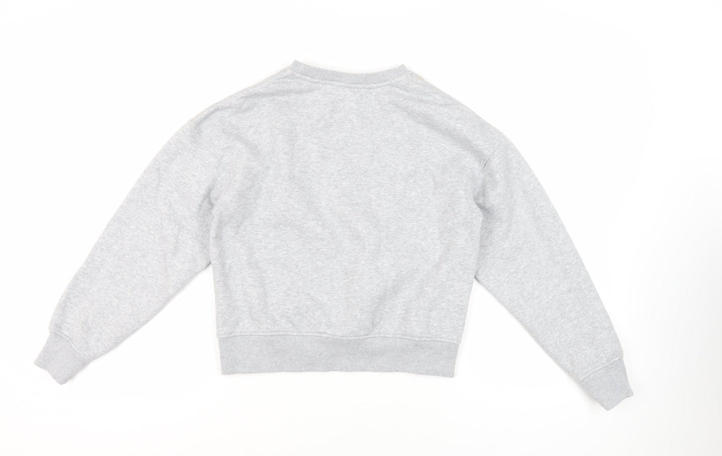 USA Pro Womens Grey Cotton Pullover Sweatshirt Size 8 Pullover - Logo