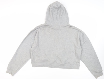 Girl Knows All Womens Grey Cotton Pullover Hoodie Size M Pullover - Cross Country