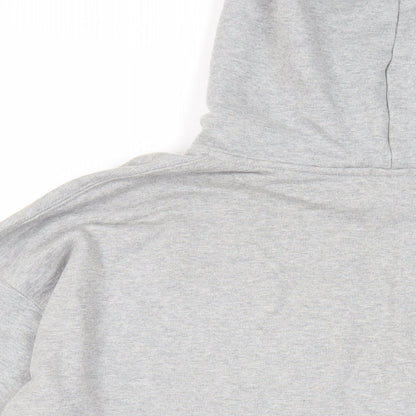 Girl Knows All Womens Grey Cotton Pullover Hoodie Size M Pullover - Cross Country
