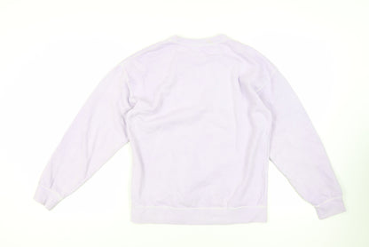 Boohoo Womens Purple Cotton Pullover Sweatshirt Size XS Pullover - Official