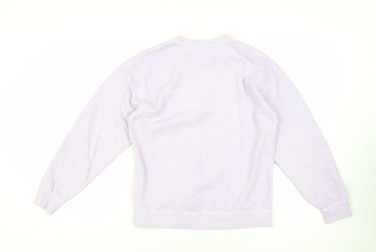 Boohoo Womens Purple Cotton Pullover Sweatshirt Size XS Pullover - Official