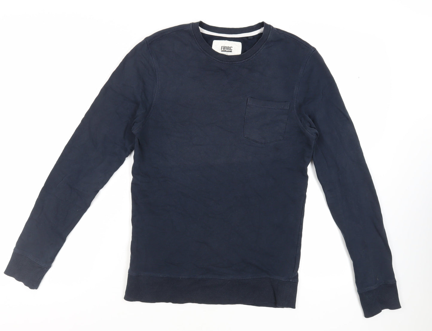 Mens UK Size S Fabric Blue Pullover Sweatshirt