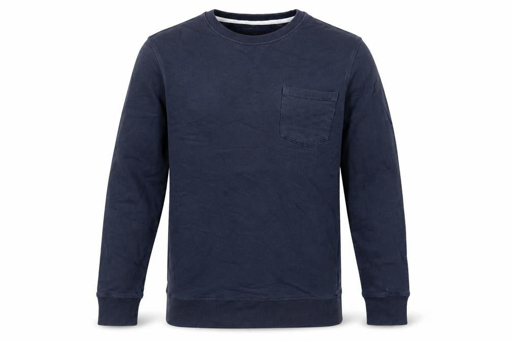 Mens UK Size S Fabric Blue Pullover Sweatshirt