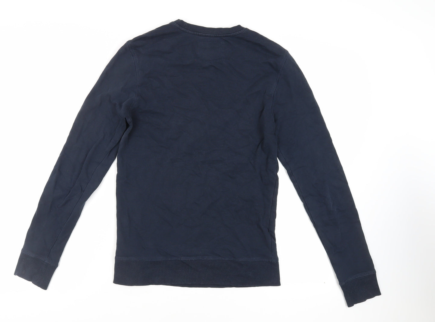 Mens UK Size S Fabric Blue Pullover Sweatshirt