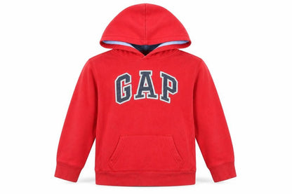 Gap Girls Red Cotton Pullover Hoodie Size L Pullover - Logo Pockets
