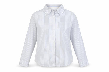 Urban Basics Womens White Striped Cotton Basic Button-Up Size 8 Collared