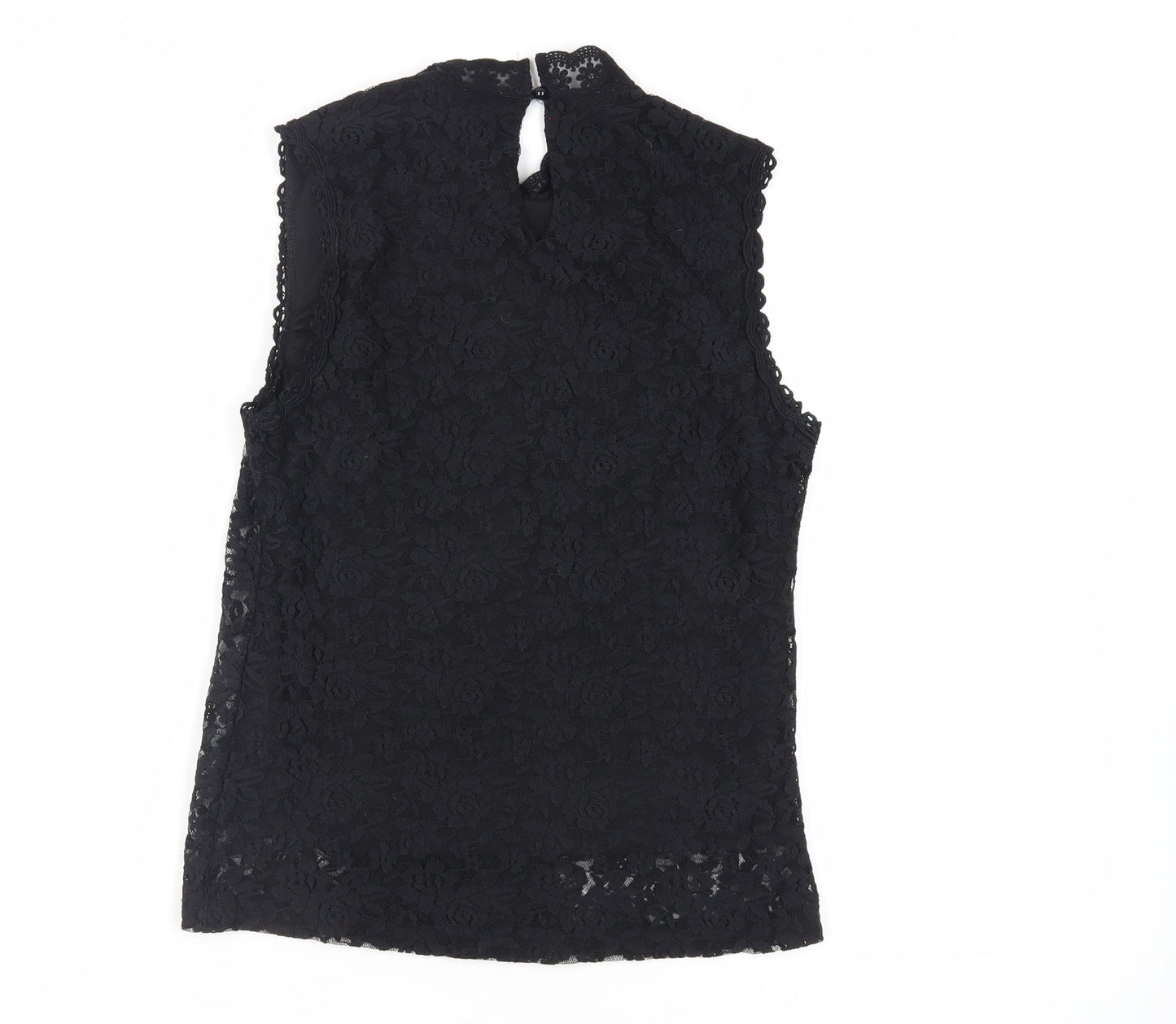 Womens UK Size 10 New Look Black Basic Blouse