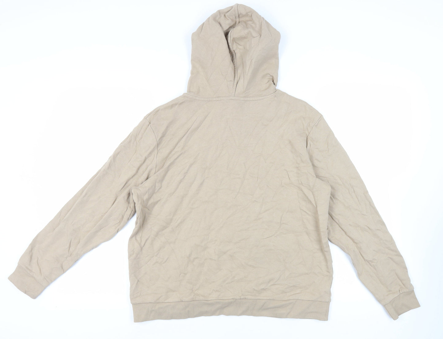 Mens UK Size M Marks and Spencer Beige Pullover Hoodie