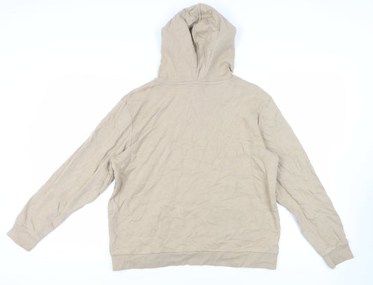 Mens UK Size M Marks and Spencer Beige Pullover Hoodie