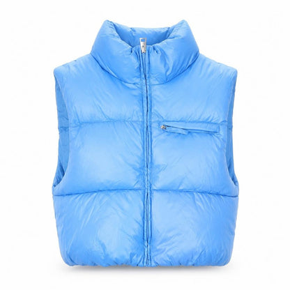 Womens UK Size S Bershka Blue Gilet