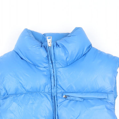 Womens UK Size S Bershka Blue Gilet
