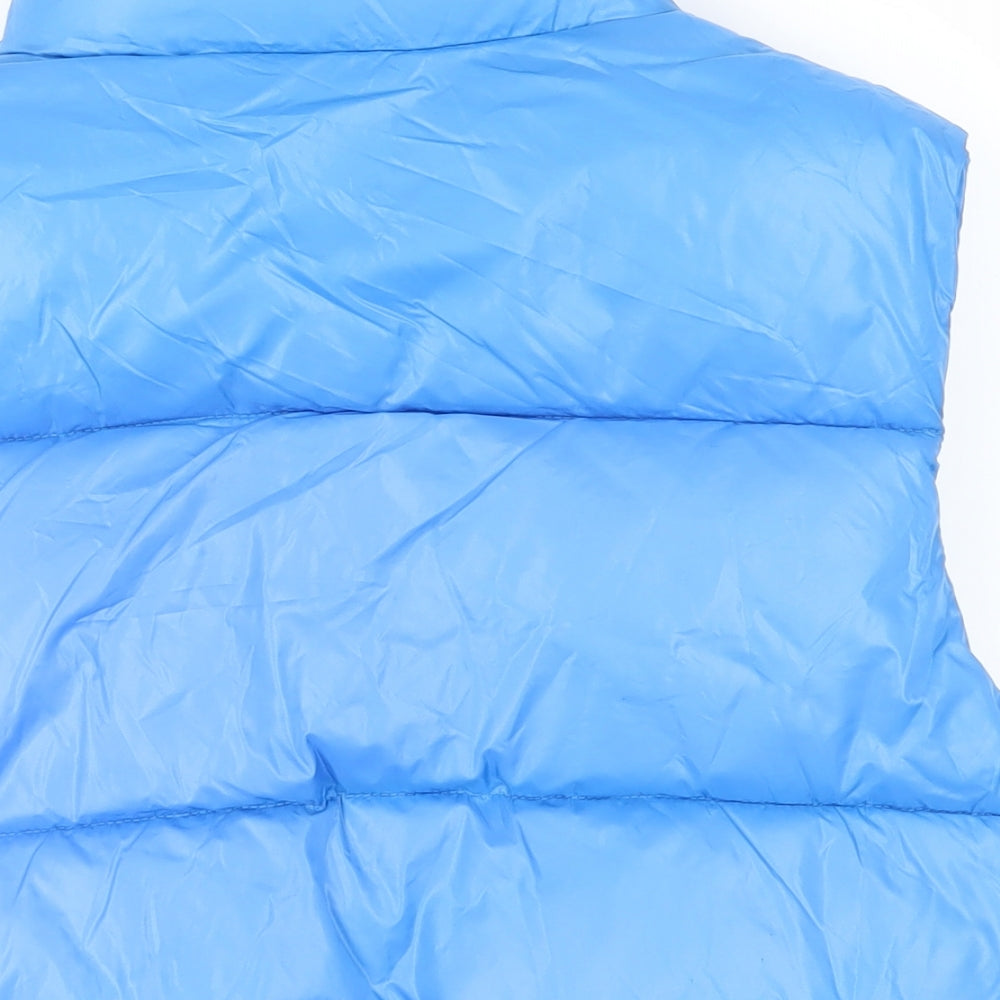 Womens UK Size S Bershka Blue Gilet