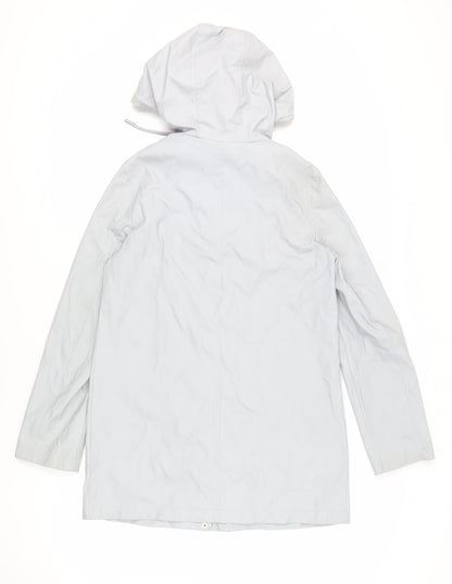 Womens UK Size 10 Dorothy Perkins Grey Rain Coat