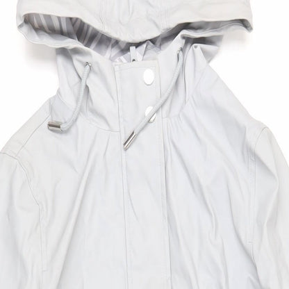Womens UK Size 10 Dorothy Perkins Grey Rain Coat