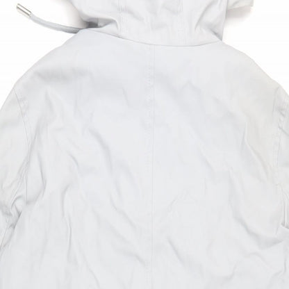 Womens UK Size 10 Dorothy Perkins Grey Rain Coat