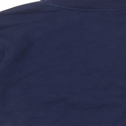 GOODMOVE Womens Blue Cotton Pullover Sweatshirt Size 10 Pullover