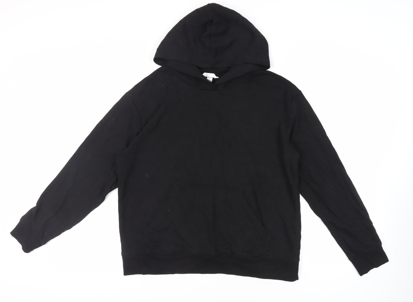 Mens UK Size L H&M Black Pullover Hoodie