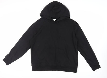 Mens UK Size L H&M Black Pullover Hoodie